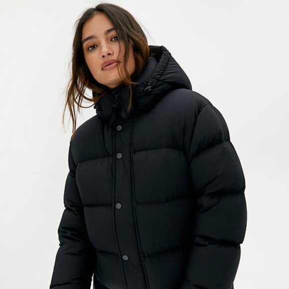 TNA The Super Puff Jacket Small Black Coat SEE DESCRIPTION - Picture 1 of 12